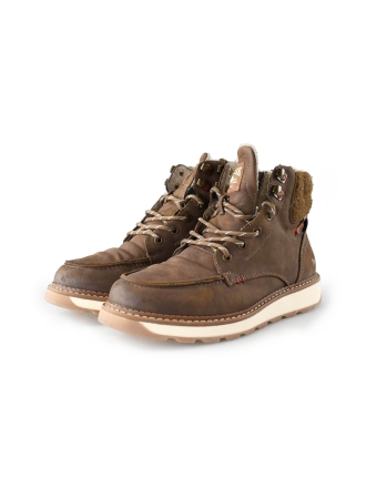 Mustang Schnürstiefel Braun 209919