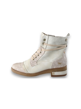 Mustang Schnürstiefel Beige 200918