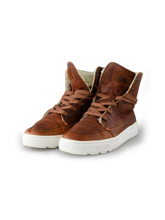 Hub Hohe Sneaker Cognac 210220