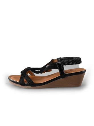 Ella Cruz Keilschuhe Schwarz 211889