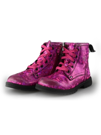 Keq Schnürstiefel Lila 211979