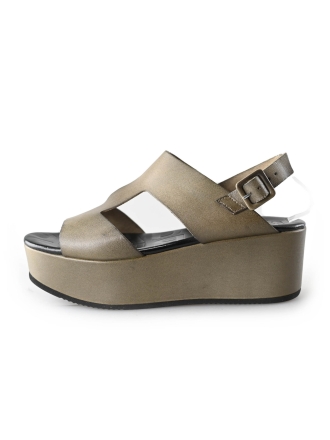 Shabbies Keilschuhe Grün 212332