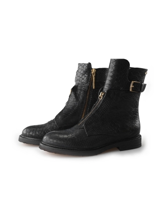 Fred de La Bretoniere Bikerstiefel Schwarz 212345