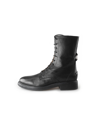 Shabbies Schnürstiefel Schwarz 212403
