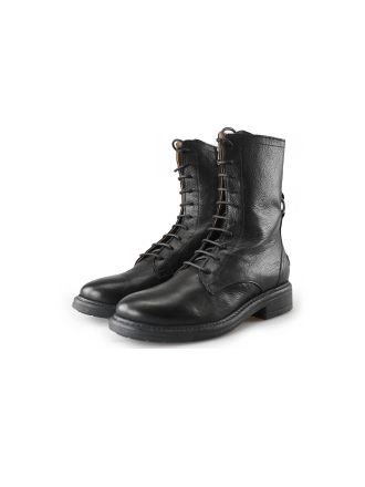 Shabbies Schnürstiefel Schwarz 212403