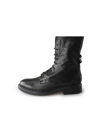Shabbies Schnürstiefel Schwarz 212437