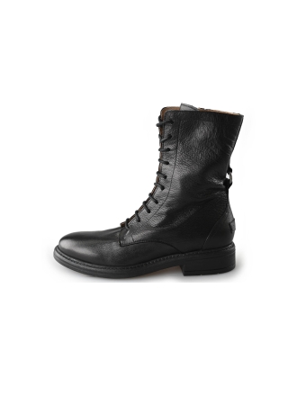 Shabbies Schnürstiefel Schwarz 212451
