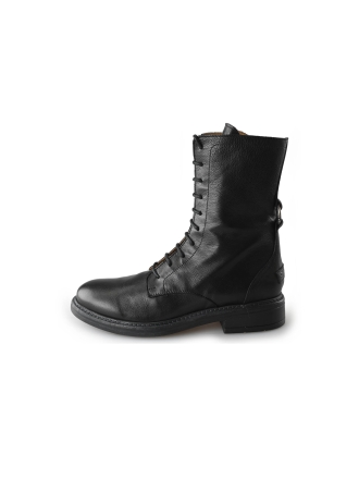 Shabbies Schnürstiefel Schwarz 212455
