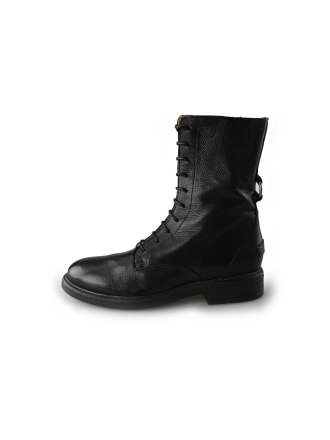 Shabbies Schnürstiefel Schwarz 212474