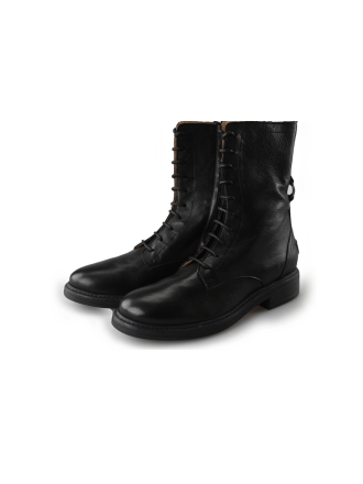 Shabbies Schnürstiefel Schwarz 212474