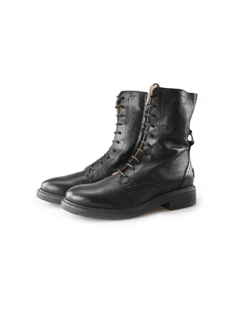 Shabbies Schnürstiefel Schwarz 212497