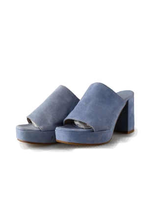 Lina Locchi Mules Pantoletten Blau 214649