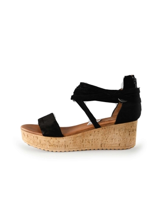 Omoda Keilschuhe Schwarz 216606