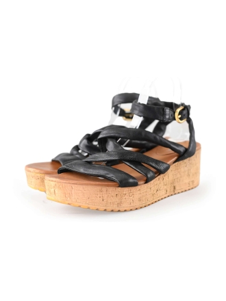 Omoda Keilschuhe Schwarz 217971