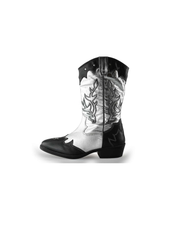 Apples & Pears Cowboystiefel Silber 218114