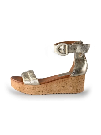 Omoda Keilschuhe Gold 218573
