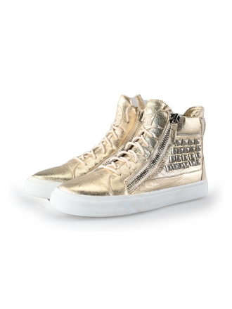 Glamorous Schnürstiefel Gold 219042