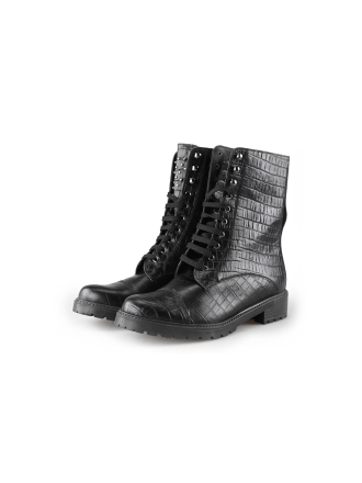 Linea Zeta Schnürstiefel Schwarz 211116