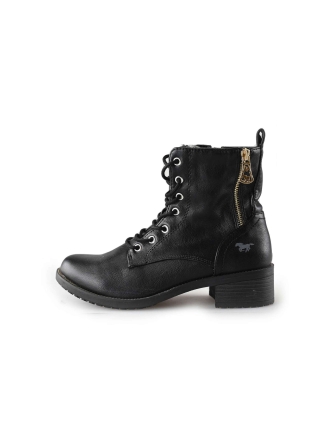 Mustang Schnürstiefel Schwarz 214334
