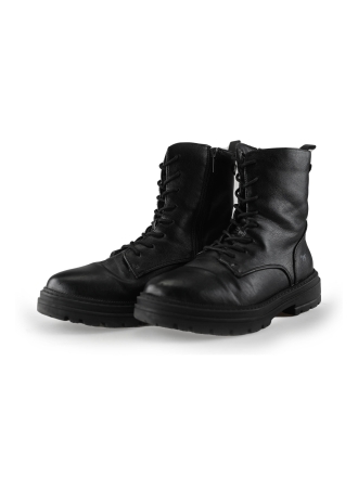 Mustang Schnürstiefel Schwarz 215352