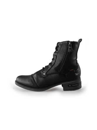 Mustang Schnürstiefel Schwarz 215714