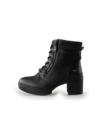 Mustang Schnürstiefel Schwarz 215759