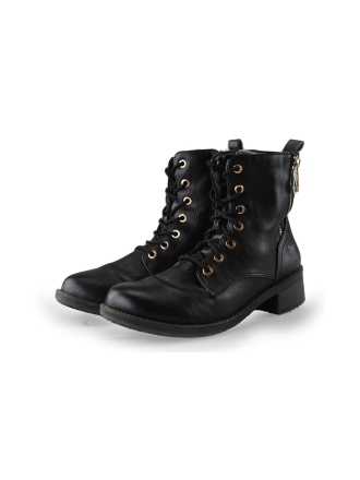 Mustang Schnürstiefel Schwarz 218276