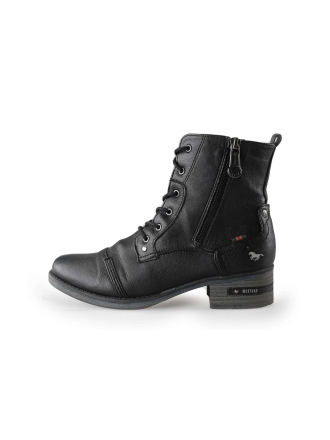 Mustang Schnürstiefel Schwarz 218484