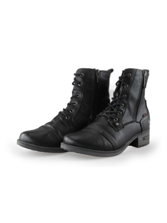 Mustang Schnürstiefel Schwarz 218484