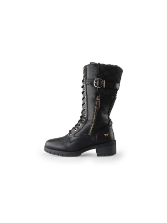 Mustang Schnürstiefel Schwarz 218486