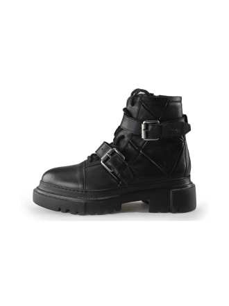 Shabbies Bikerstiefel Schwarz 221173