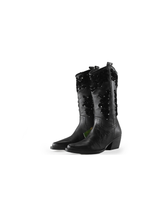 Lazamani Cowboystiefel Schwarz 223229