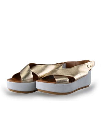 Nelson Keilschuhe Gold 226730