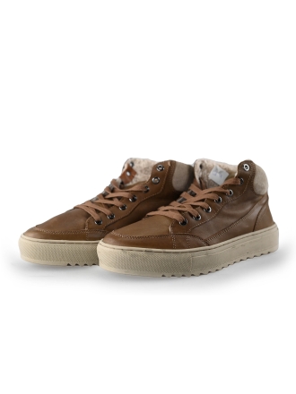 Poelman Hohe Sneaker Braun 228891