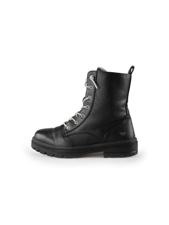 Mustang Schnürstiefel Schwarz 227555
