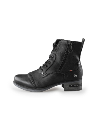 Mustang Schnürstiefel Schwarz 229092