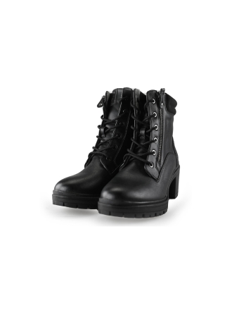 Mustang Schnürstiefel Schwarz 229165