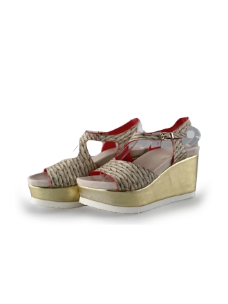 Jan Jansen Keilschuhe Grau 232065