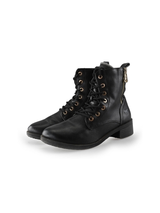 Mustang Schnürstiefel Schwarz 232155