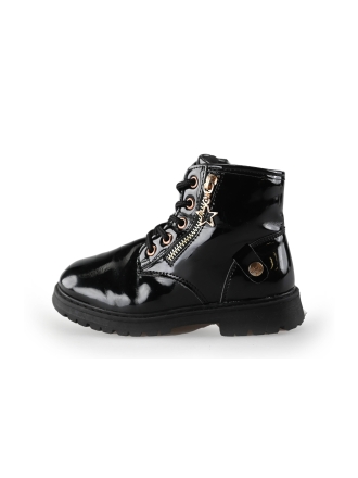 Zorina Schnürstiefel Schwarz 232366