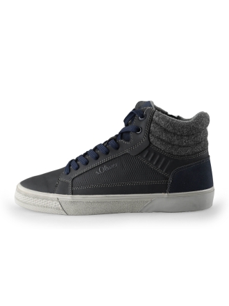 s. Oliver Hohe Sneaker Grau 233514