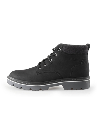 s. Oliver Schnürstiefel Schwarz 233602