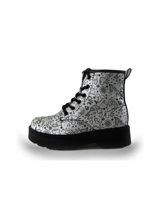 Skechers Schnürstiefel Silber 234081