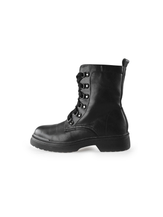 Damerose Schnürstiefel Schwarz 234525