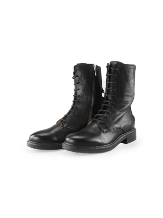 Shabbies Schnürstiefel Schwarz 234828