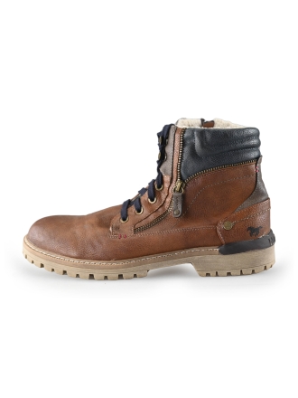 Mustang Schnürstiefel Braun 235484