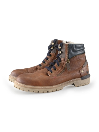 Mustang Schnürstiefel Braun 235484
