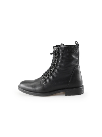Manfield Schnürstiefel Schwarz 236158