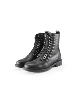 Manfield Schnürstiefel Schwarz 236158