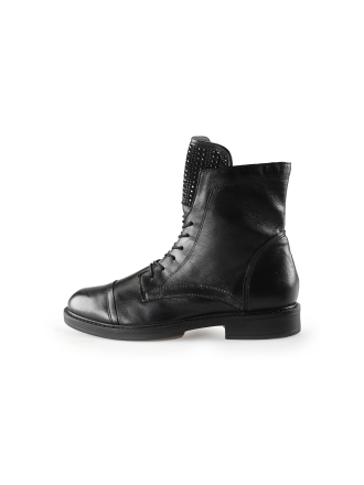 Manfield Schnürstiefel Schwarz 236464